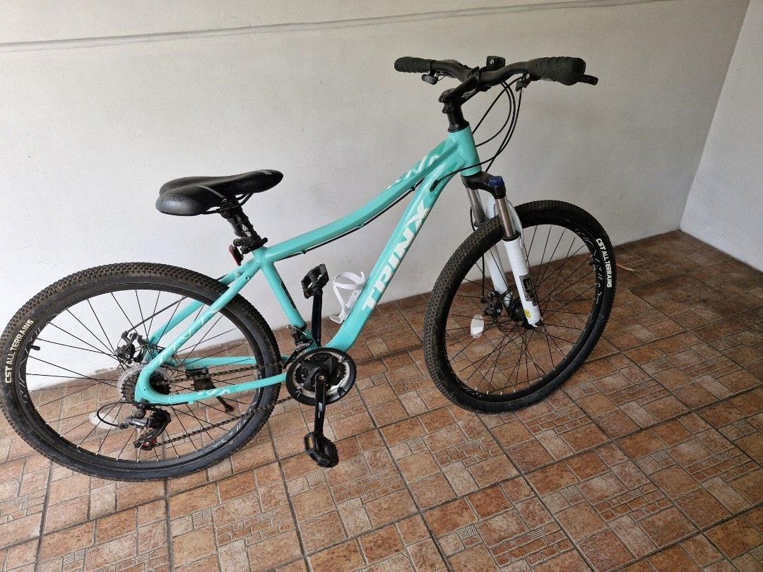 Trinx MTB for ladies 26er (Category: Bicycles) located in Bacoor. Submitted by datsun240 (Listing ID 1378593093, Image 2). Description: No issue Seldom use Parang bago pa RFS: naka stock lang Pick up Molino 7 bacoo.