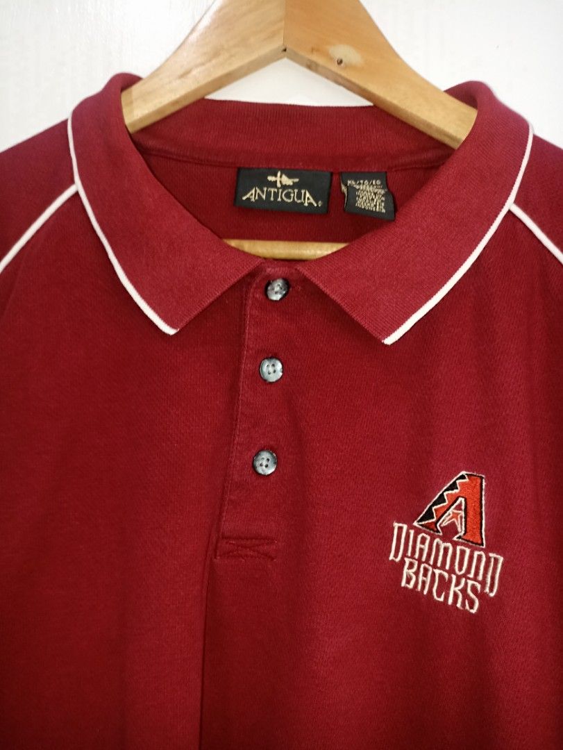 Vintage Diamond Backs polo shirt (Category: Tshirts & Polo Shirts ) located in Alaminos. Submitted by aefalvarez (Listing ID 1378542593, Image 3). Description: black stained *washable *barely noticeable dimes/size already included in the pictures.