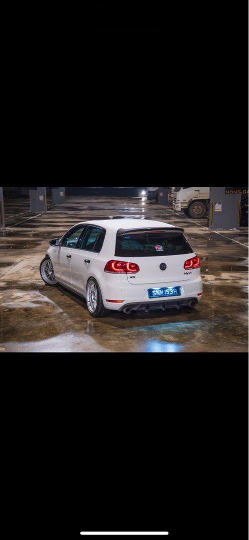 Volkswagen Golf GTI 5 Door Sunroof Auto (Category: Used Cars) located in Singapore. Submitted by ffiirroo (Listing ID 1305571955, Image 3). Description: - New starter - New Air compressor - New water pump - New Oil Cooler - New Driveshalf replacement - New Diverter Valve - Comes with Free 3inc Downpipe - Rfp1 18’’ - BCRacing Coilover - Invidia Exhaust (LTA approved with Cert) - Original AP Brake Kit - GFB Diverter DV+ - Custom External Oil Cooler