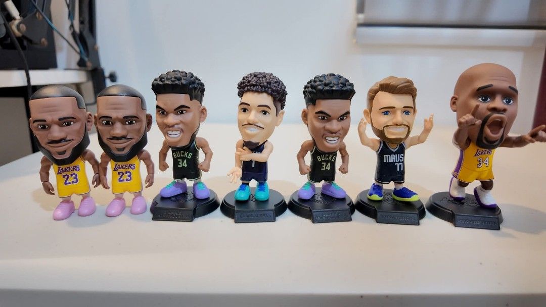ZURU NBA BALLERS COMPLETE ACCESSORIES (Category: Vintage Collectibles) located in Santa Cruz. Submitted by jamezxcqwer (Listing ID 1378686684, Image 1). Description: SALE UPDATED PRICE ZURU NBA BALLERS SERIES 1 AND SERIES 2 SUPER RARE SHAQ - 6,000 (complete) Harden home 76ers - 1800 (complete) Harden away 76ers -1800 (complete) Lebron away - 1000 (complete) Shaq Home – 700 (complete) Shaq away – 700 (complete) Davis home – 600 (complete) Davis aw
