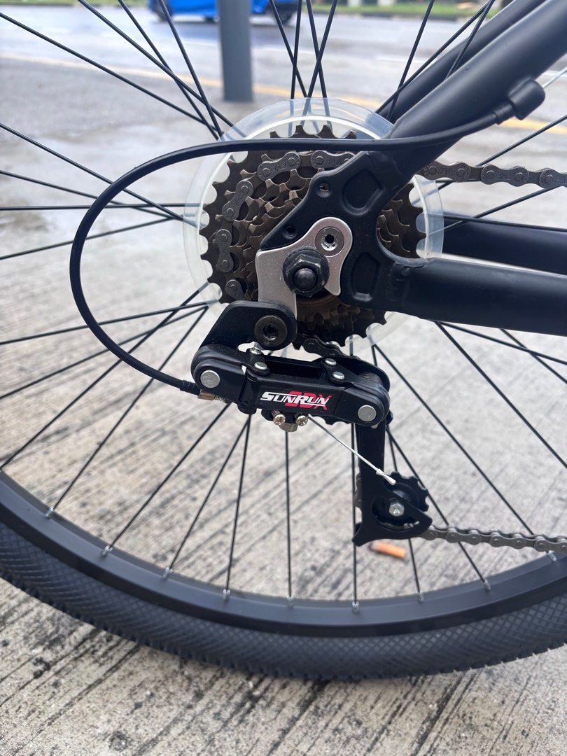 27.5 Brabus Ironhill 2700 mountain bicycle 21 speed (Category: Bicycles) located in Singapore. Submitted by cheapjohnent (Listing ID 1378773447, Image 2). Description: 🚲 Specs & Features: ✅ Model: Brabus Ironhill 2700 ✅ Wheel Size: 27.5” ✅ Gears: 21-speed (3x7) ✅ Brakes: • Front: Disc Brake • Rear: V-Brake Perfect for city riding, park trails, or light off-road adventures. Smooth gear shifting, solid frame, and versatile braking system for safe 