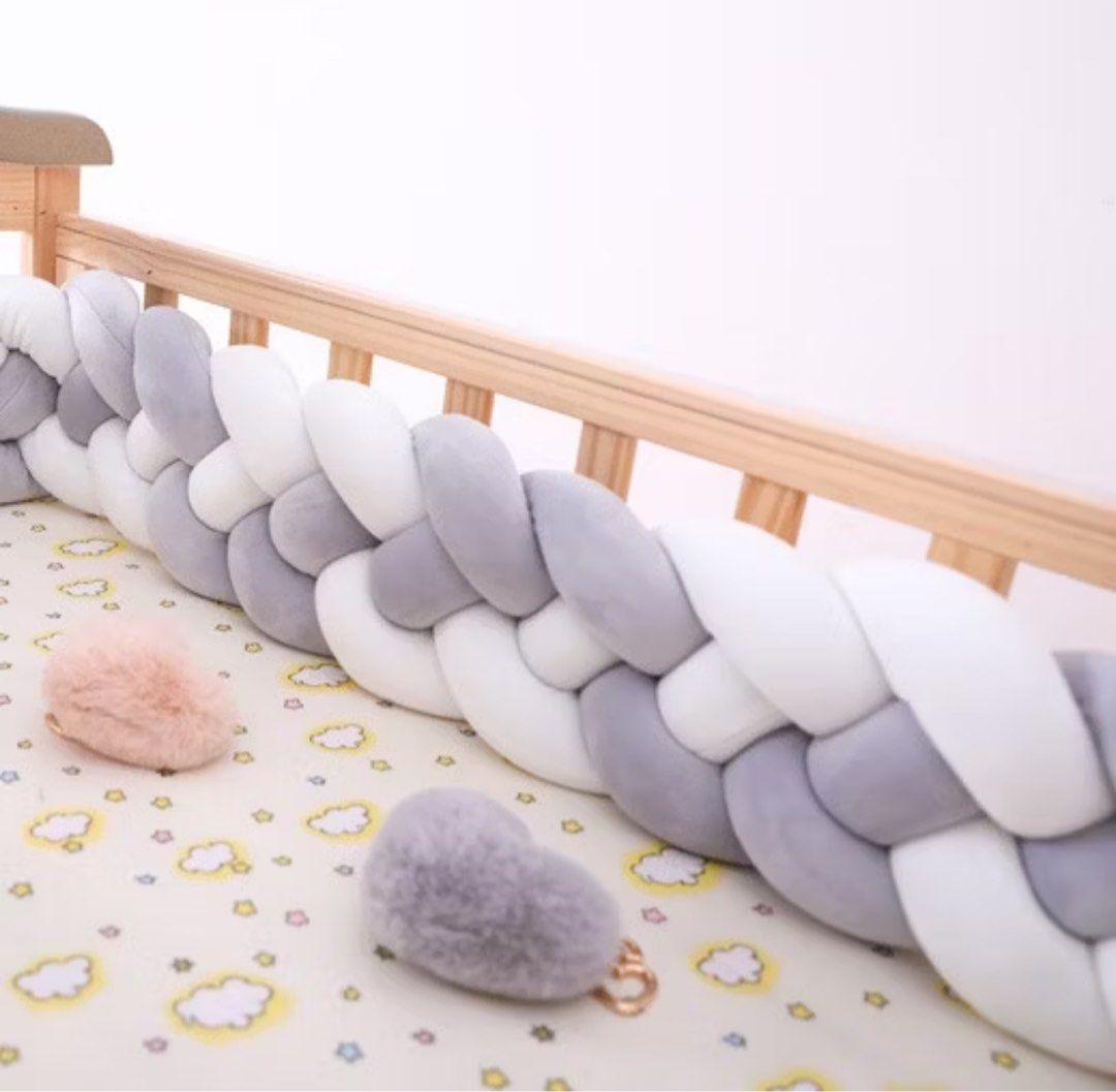 [3 meters] Baby Crib Bumper/Border (Category: Bed Guards) located in Cabuyao City. Submitted by mamamara19 (Listing ID 1378759993, Image 1). Description: Bought for 1.1k Washed and ready to use. 3 meters (stretchable).