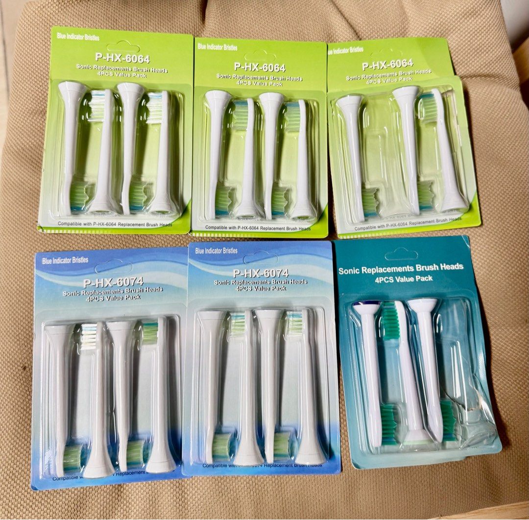 由 m0926616431 (刊登 ID 1378909039，圖片 1) 提交，位於 新北市 (New Taipei) 的 HX-6064、HX-6074 飛利浦副廠電動牙刷 刷頭 (類別：浴室、廚房用品配件)，說明：HX-6064 白色副廠鑽石亮白潔牙刷頭 （1盒4支）*2盒 HX-6074 飛利浦副廠鑽石亮白迷你型（1盒4支）*2盒 另外贈送6支刷頭（包裝已開，介意勿下單）。