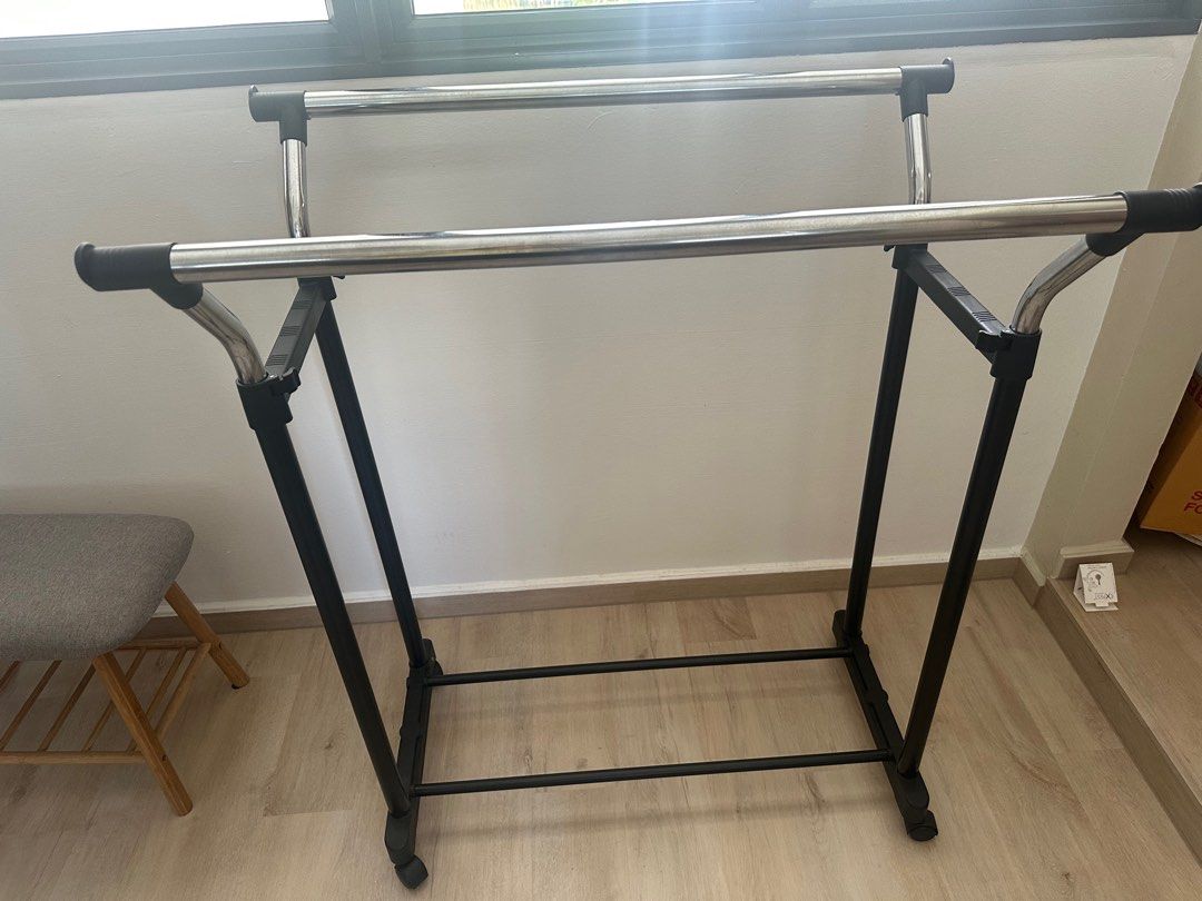 Adjustable Clothes Rack with Wheels