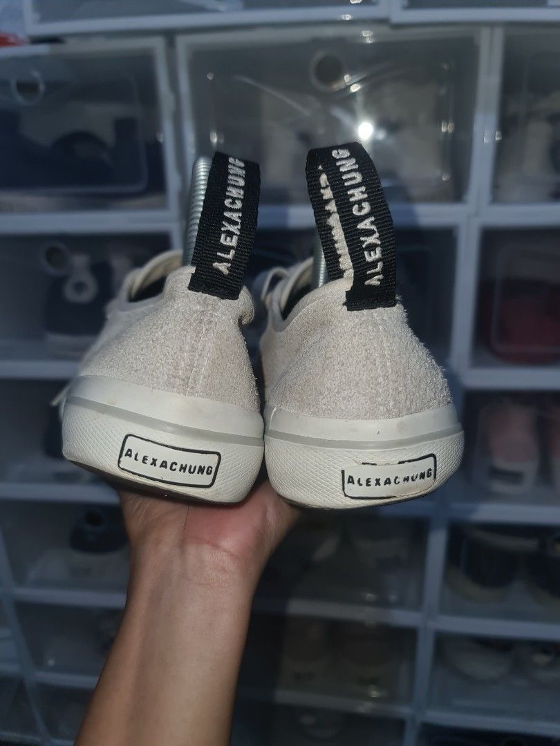 ALEXACHUNG X Superga / Suede / 24 CM (Category: Sneakers) located in Tanza. Submitted by jazz.93 (Listing ID 1378769280, Image 3). Description: ALEXACHUNG X Superga / Suede / 24 CM 400 + SF Sign of usage Need wash/cleaning 🔴 Please note, these shoes are preloved and do not come with the original box. 🔴 Color may vary due to lighting 🔴 Please manage your expectations and buy at your own risk. MOP: Gcash/Maya/Seabank Loc: Tanza, Cavite MOD: J&T 