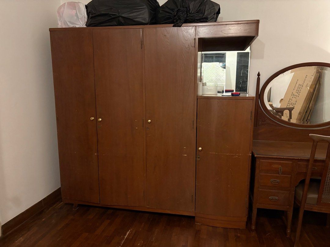 Antique Wood Wardrobe