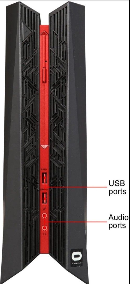ASUS ROG G20CB-WB71-GTX1080 (Category: Desktops) located in Singapore. Submitted by sumitbewal8919400 (Listing ID 1378735887, Image 2). Description: - ASUS ROG G20CB-WB71-GTX1080 - Compact and stylish design - Features USB and audio ports - Sleek black with red accents - ASUS logo included - Ideal for gaming and general tasks - Inquire for more information - Desktop Computer Intel Core i7 6th Gen 6700 (3.4 GHz) 16 GB DDR4 1 TB HDD 512 GB SSD NVID