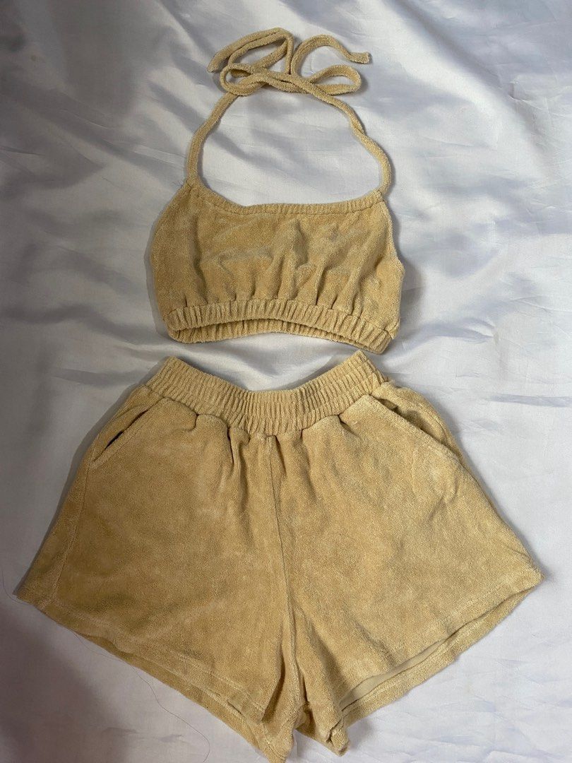 Beige Coordinates (Category: Sets or Coordinates) located in Pasig City. Submitted by jajas.preloved (Listing ID 1378800985, Image 2). Description: Fits xs-m.