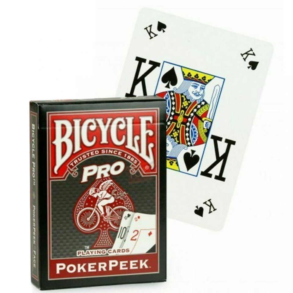 Bicycle Pro Pokerpeek Playing Cards (Category: Board Games & Puzzles) located in Quezon City. Submitted by geebee.ramirez (Listing ID 1378912975, Image 3). Description: Level up your game nights with these playing cards. While these lean towards Poker, these are sure to amp up any other card game as well! Great for doing magic, practicing cardistry, or playing table top games :).