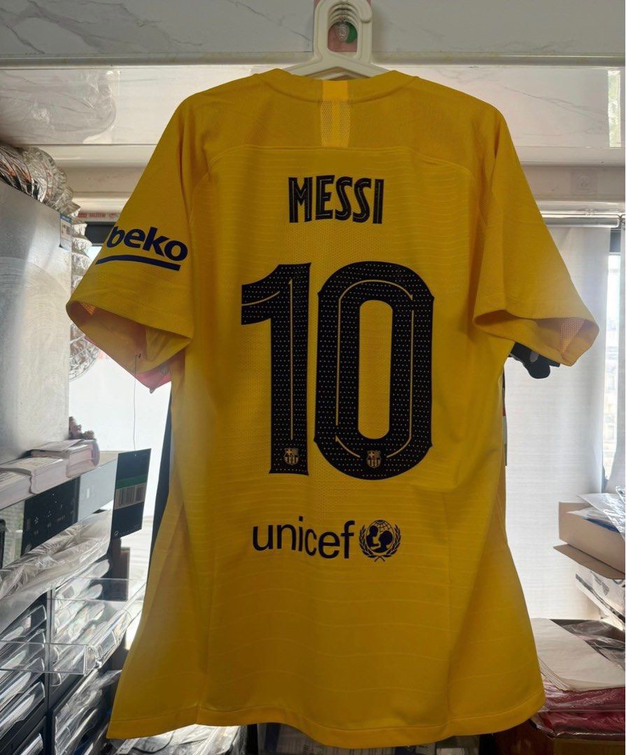 Maillot Match FC Barcelone 2020/21 - Version "match Issued" - Signé Par Messi