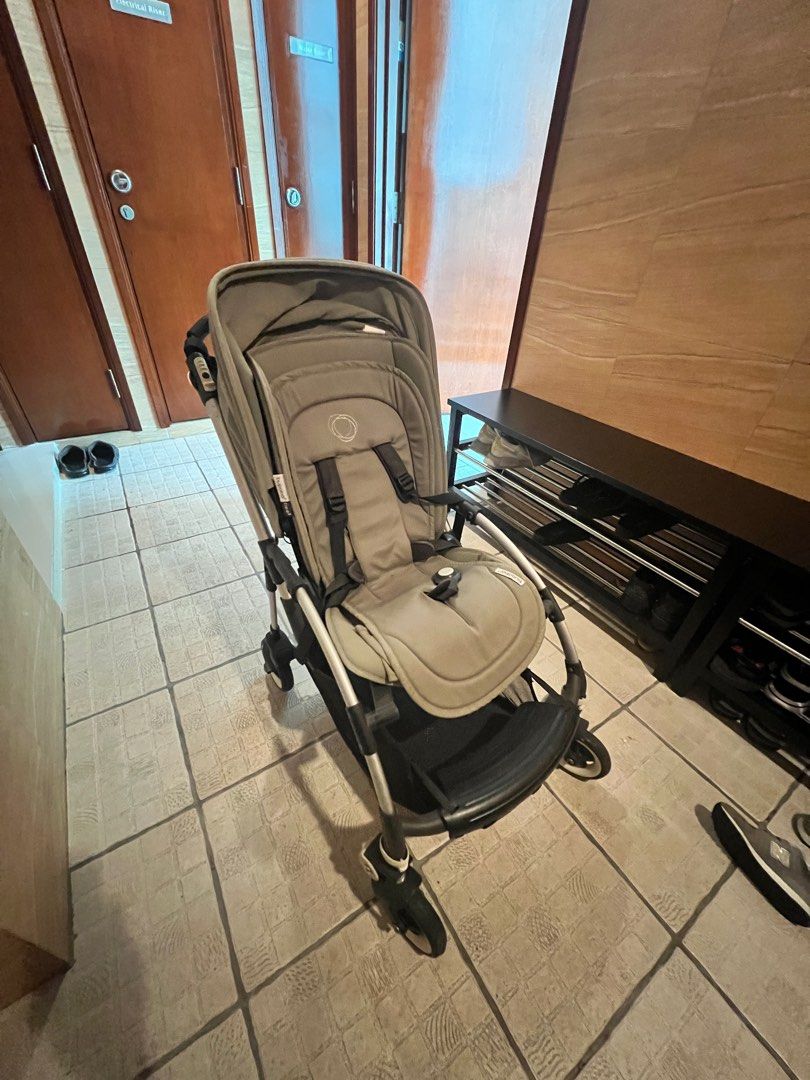 (3 in 1) Bugaboo Bee 3 Stroller + Seat Cover + Comfort Wheeled Board (Category: Strollers) located in Singapore. Submitted by jxywk (Listing ID 1378817475, Image 1). Description: 1) Bugaboo Bee 3 stroller in great condition, with a comfort wheeled board. The stroller is easy to maneuver and folds compactly. 2) Also comes with original bugaboo seat cover, so you can easily remove and wash if your baby/kid dirties the stroller (it does happen…haha)