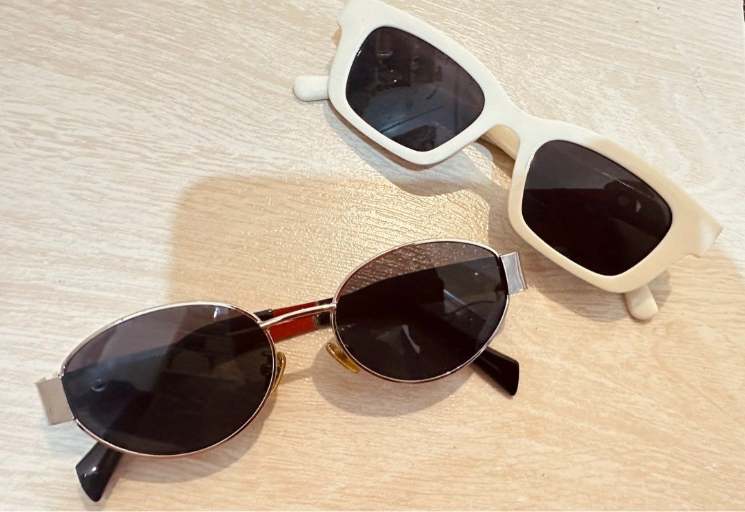 B&W bundle retro sunnies (Category: Sunglasses & Eyewear) located in Quezon City. Submitted by cocoisla (Listing ID 1378785007, Image 3). Description: Complete your ootd or a perfect gift 🥳.