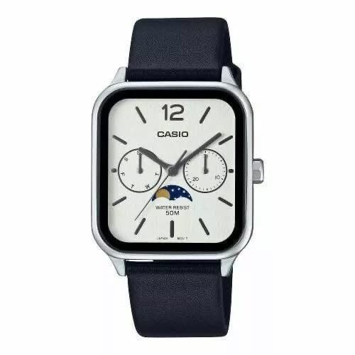 Casio Moonphase MTPM300L-7 MTPM300L-7A (Category: Men's Watches) located in Manila. Submitted by seikowatchfactory (Listing ID 1378739458, Image 2). Description: Brand New in Box 10/10 Authentic Casio Watch Model: MTPM300L-7A Price: 4495 pesos Specifications: Case Size: 44.5 x 34 x 9.3mm Weight: 55g Case and Bezel material: Stainless Steel Genuine Leather Band 50m Water Resistance Approx. battety life: 3 years on SR621SW Mineral Glass Moon phase 