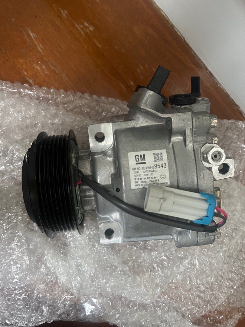 Chevrolet Sonic 2015 OEM AC Compressor (Category: Engine and Aircon Parts and Accessories) located in Urdaneta. Submitted by kristanvalencia (Listing ID 1378899898, Image 1). Description: Brand new OEM AC compressor. Selling at a lower price versus original cost.