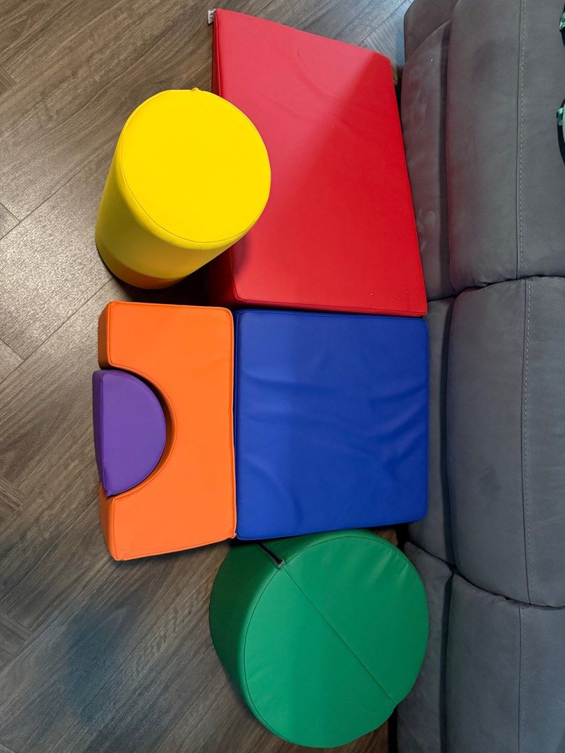 Colorful Foam Play Set (Category: Infant Playtime) located in Singapore. Submitted by hue.me (Listing ID 1378836486, Image 1). Description: This colorful foam play set is perfect for toddlers and young children. It includes various shapes and sizes for building and imaginative play. The set is in great condition, with minimal signs of wear. Great for indoor fun!.