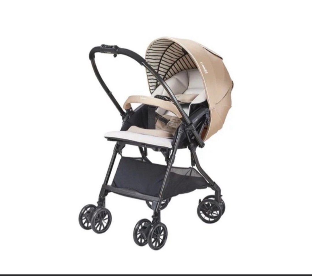 Combi Stroller - Beige (Category: Strollers) located in Singapore. Submitted by dreamcatcher89 (Listing ID 1378814195, Image 1). Description: Lightly used Combi stroller in excellent condition. Features a beige canopy and a comfortable seat. Includes a storage basket underneath. Perfect for everyday use and easy to maneuver. Ready for a new home! Got it off from another carousell seller, in great condition. Only used 3 times by myself.