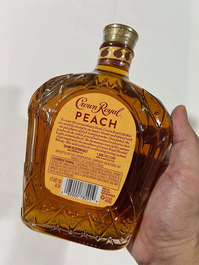 Crown Royal Peach (peach flavored whiskey) (Category: Other Food & Drinks) located in Makati City. Submitted by temptation_alert (Listing ID 1378881601, Image 2). Description: Bought in canada Mall price is 3,100+php.