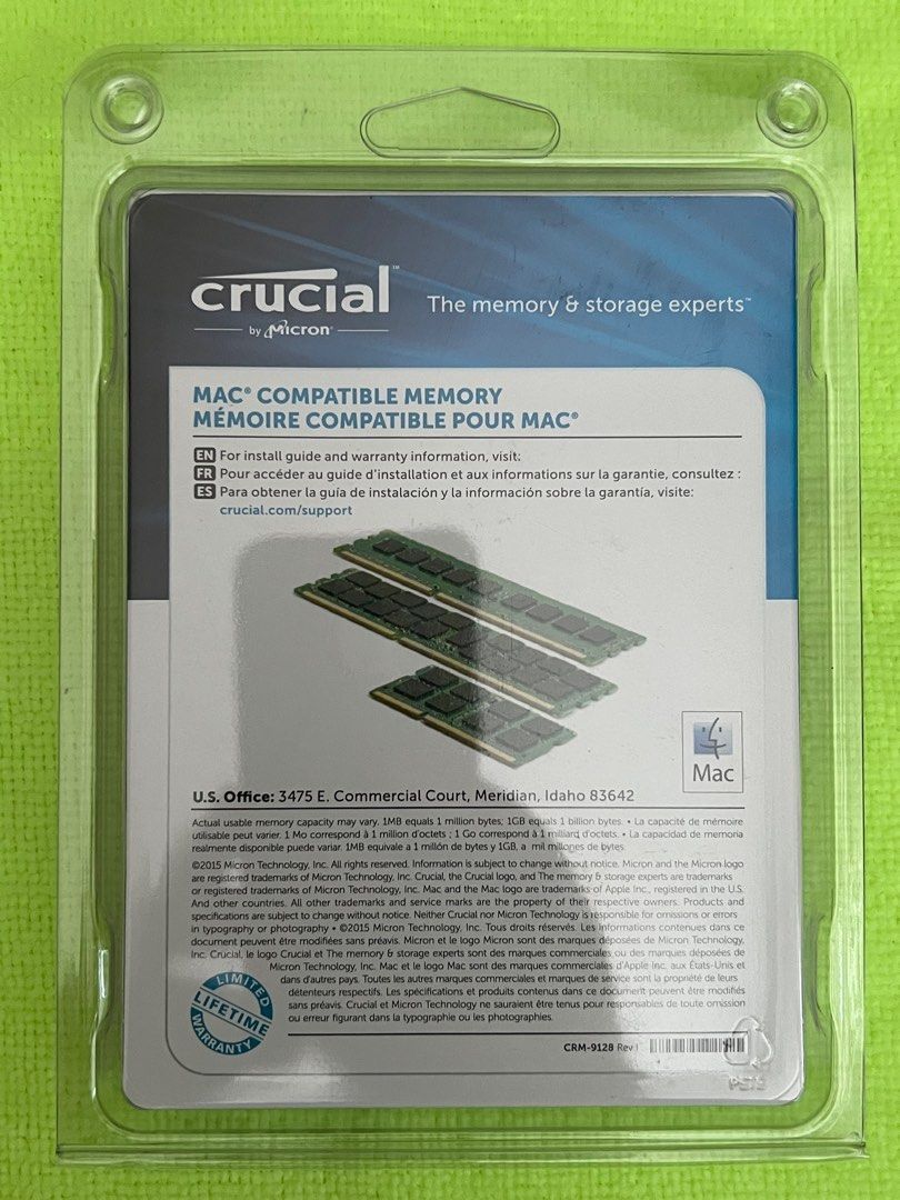 Crucial 16GB (2x8GB) DDR3L 1600MHz SODIMM RAM63223792960387111