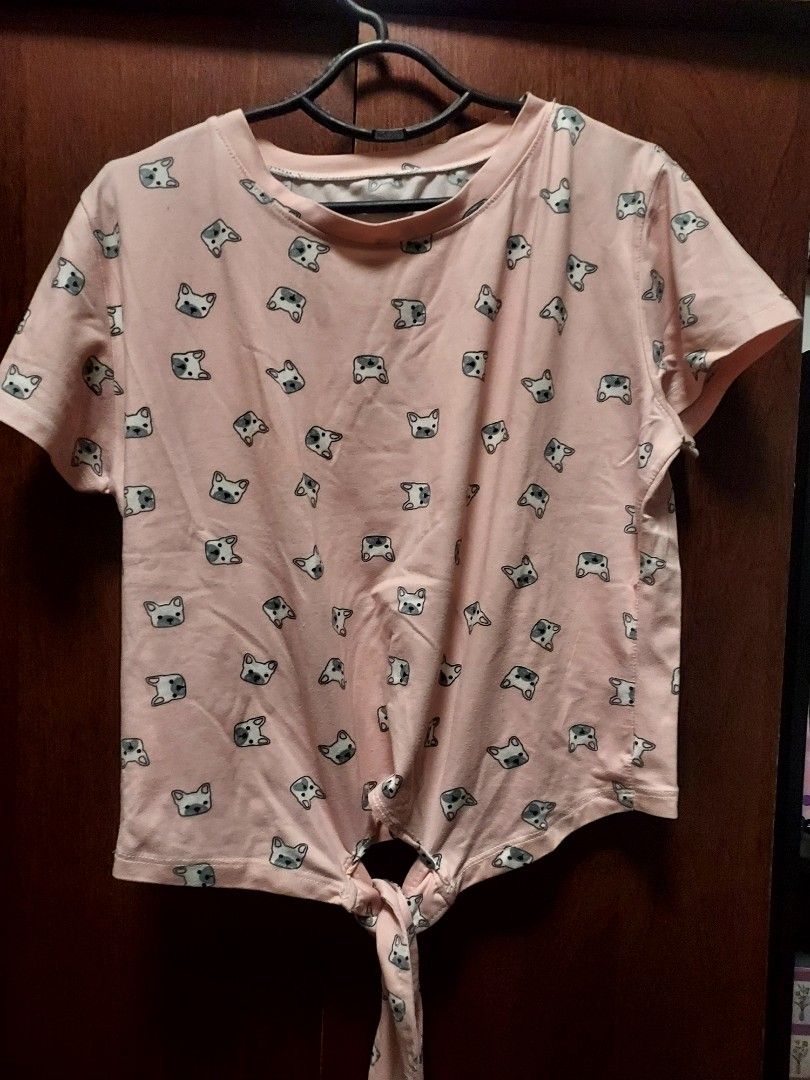 Cute Puppy Shirt with Tie (Category: Shirts) located in San Juan City. Submitted by zaenligane (Listing ID 1378758063, Image 1). Description: fits XS to M.