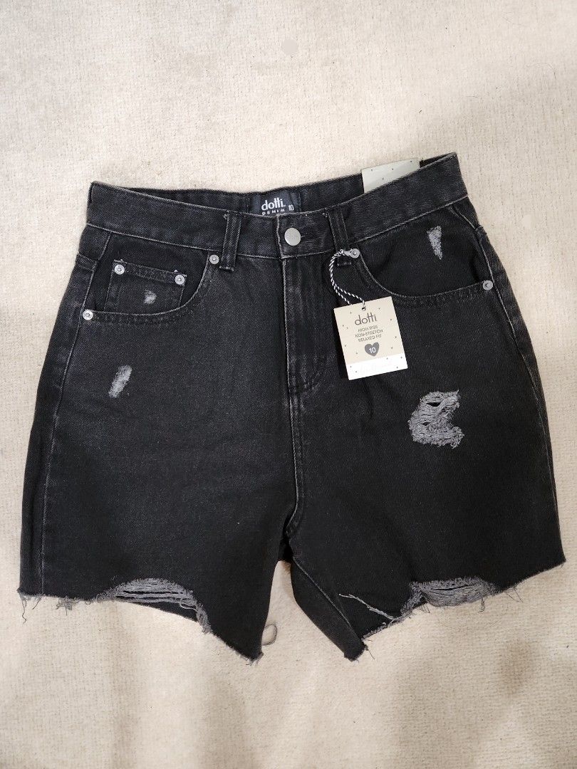 Dotti distressed black denim shorts (Category: Women's Clothes) located in Castle Hill. Submitted by iamjoo (Listing ID 1378885849, Image 1). Description: Black distressed denim shorts from Dotti Size 10 RRP: $29.95 New with tags $10 postage or Castle hill pickup.