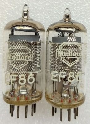 EF86 6267 12BH7 (Category: Soundbars, Speakers & Amplifiers) located in Singapore. Submitted by hemeka (Listing ID 1378753802, Image 1). Description: READ "Ad Description" for respective prices of each of the photos Replaces EF86 6BK8 6CF8 6267 CV2901 Photo 1 Mullard Made in Belgium $150 / pair Photo 2 Golden Dragon / Zaerix Same manufacturer $25 / piece $50 / pair Photo 3 Valvo Made in Germany $70 / piece $140 / pair Photo 4 Telefunken EF86 $150