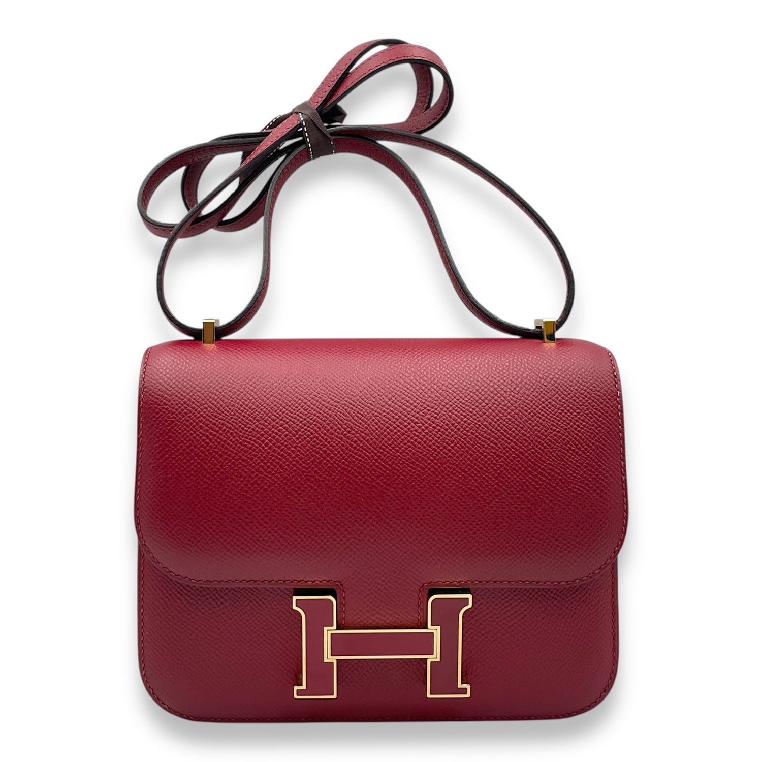 Hermès Constance 18 Rouge Grenat in Epsom, Permabrass hardware (Category: Bags & Wallets) located in Singapore. Submitted by luxlexicon (Listing ID 1378787724, Image 1). Description: SKU CL2507-13894 Brand Hermès Material Epsom Color Rouge Grenat Hardware Permabrass Accessories DUSTBAG,BOX Root Category Bags Condition - Zipper / Hardware: Slight scratches - Compartments: Mark line.