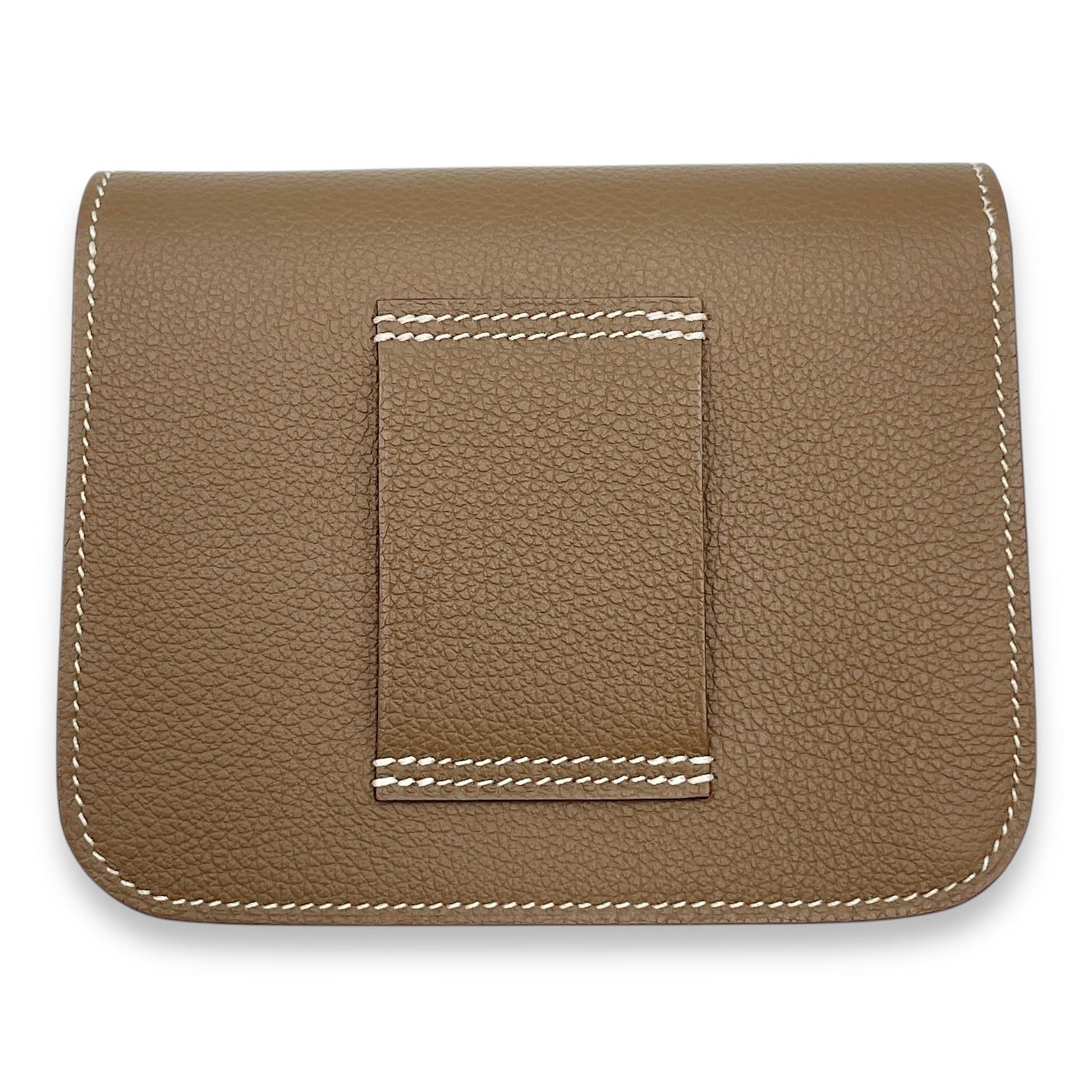 Hermès Constance Slim Etoupe Wallet in Evercolor, Gold hardware (Category: Bags & Wallets) located in Singapore. Submitted by luxlexicon (Listing ID 1378787673, Image 2). Description: SKU CL2507-13891 Brand Hermès Material Evercolor Color Etoupe Hardware Gold Accessories DUSTBAG,BOX Series K Root Category Small Leather Goods Condition Overall: in unused, brand new condition.