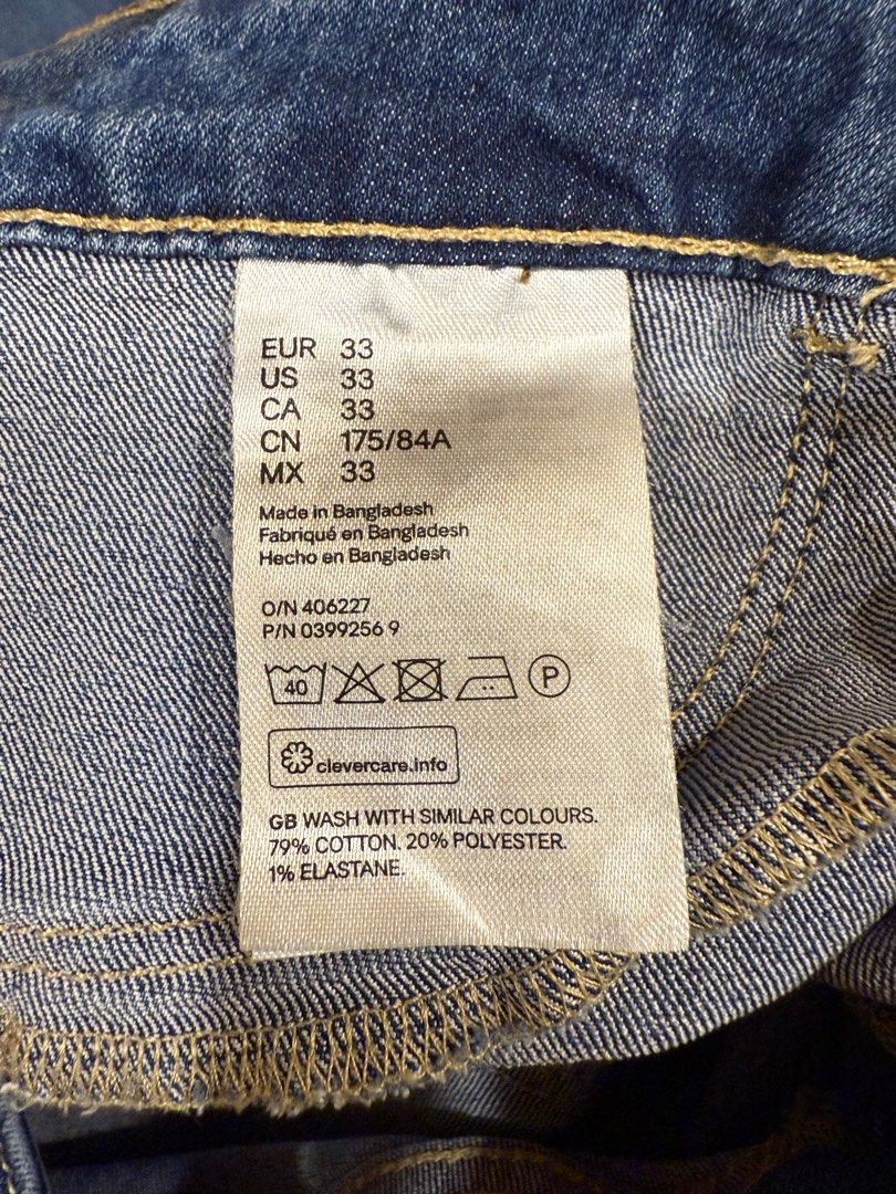 H&M Skinny Ankle Regular Waist (Category: Jeans) located in Manila. Submitted by yokonaur (Listing ID 1378857563, Image 3). Description: Skinny Ankle Regular Waist The fabric is cool to the skin and has a slight stretch for added comfort. Brand: &DENIM by H&M Size: 33 ✅ Used Once or Twice ✅ No Flaws ✅ Good Condition RFS: decluttering 💵 GCash | Cash | BDO 📍Taft Avenue, Malate, Manila 🛵 Pick-up | Lalamove | J&T .