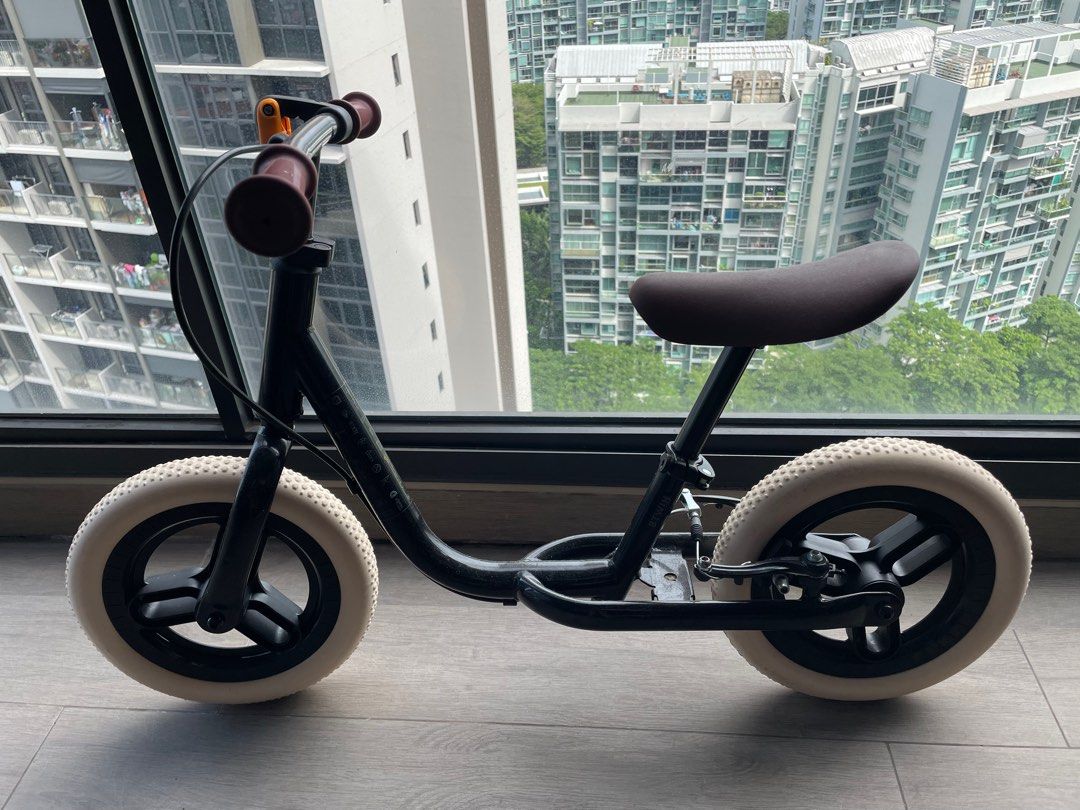 Kids Balance Bike Runride 500 Black 10 inch 2-4 years, Sports