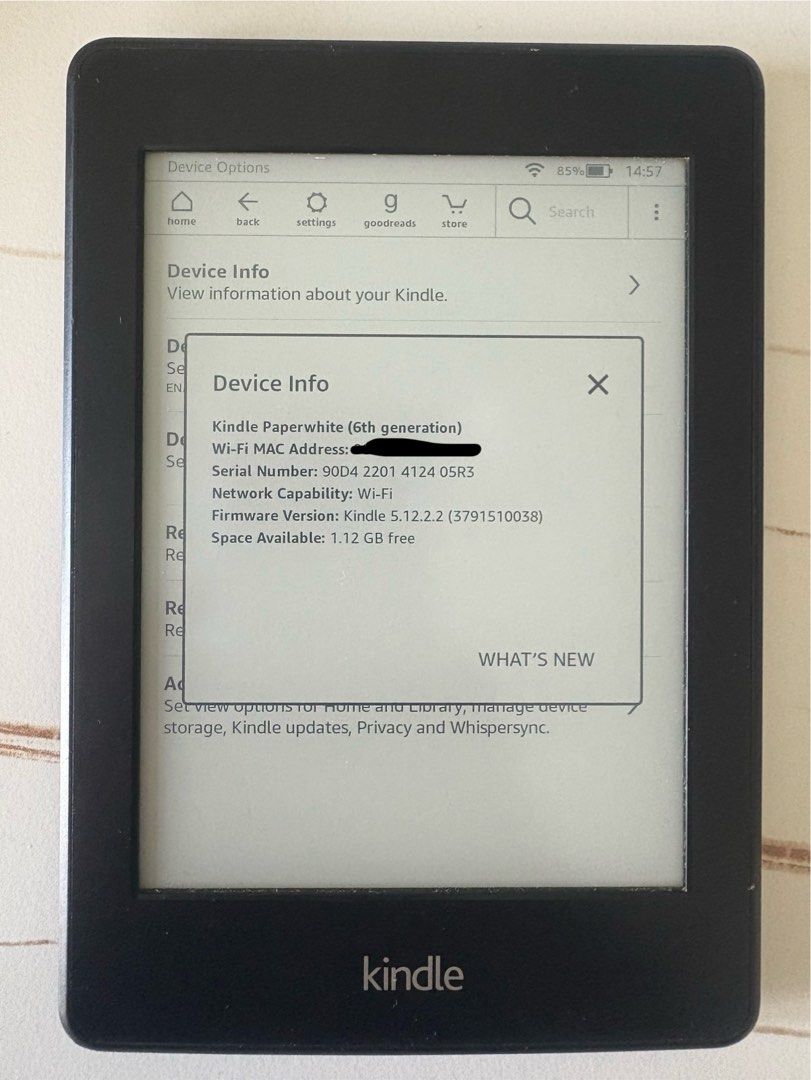 Kindle Paperwhite ( 6th Generation) (Category: E-Readers) located in Singapore. Submitted by fionateoshuhui (Listing ID 1378794836, Image 2). Description: Price is inclusive of delivery with tracking. .