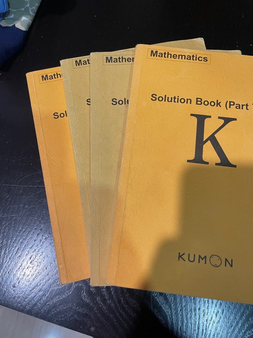 Kumon Mathematics Solution Books (K, L), Hobbies &amp; Toys, Books ...