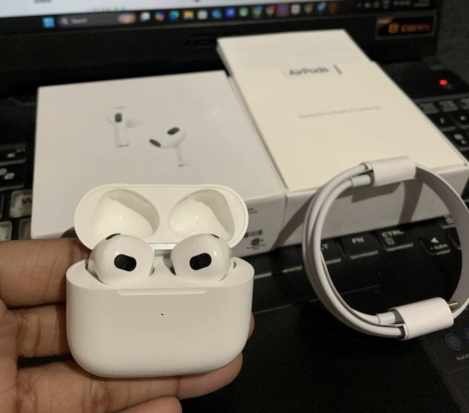 Legit Top Premium AirPods 3rd Gen (Category: Earphones) located in Cavite. Submitted by jahmyk888 (Listing ID 1378917208, Image 3). Description: 🎧 Legit Top-Premium AirPods 3rd Gen – Brand New & Sealed! 🔒 Guaranteed Working Upon Unboxing – Defective Warranty Included! ✅ Premium Features Fully Functional: Rename Feature – Personalize your AirPods name Pop-up Pairing – Instant connection with Apple devices GPS (Find My AirPods) – Track them with 