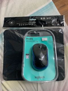Logitech wireless mouse, mouse pad64081082273281110