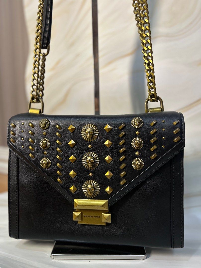 Michael Kors - Whitney Studded Bag (Category: Luxury Bags & Wallets) located in Angeles City. Submitted by naneth_authenticshop (Listing ID 1378872204, Image 1). Description: Limited Edition Michael Kors - Whitney Studded bag. Pre-loved - in very good condition 2-way bag Php. 6,000.00.
