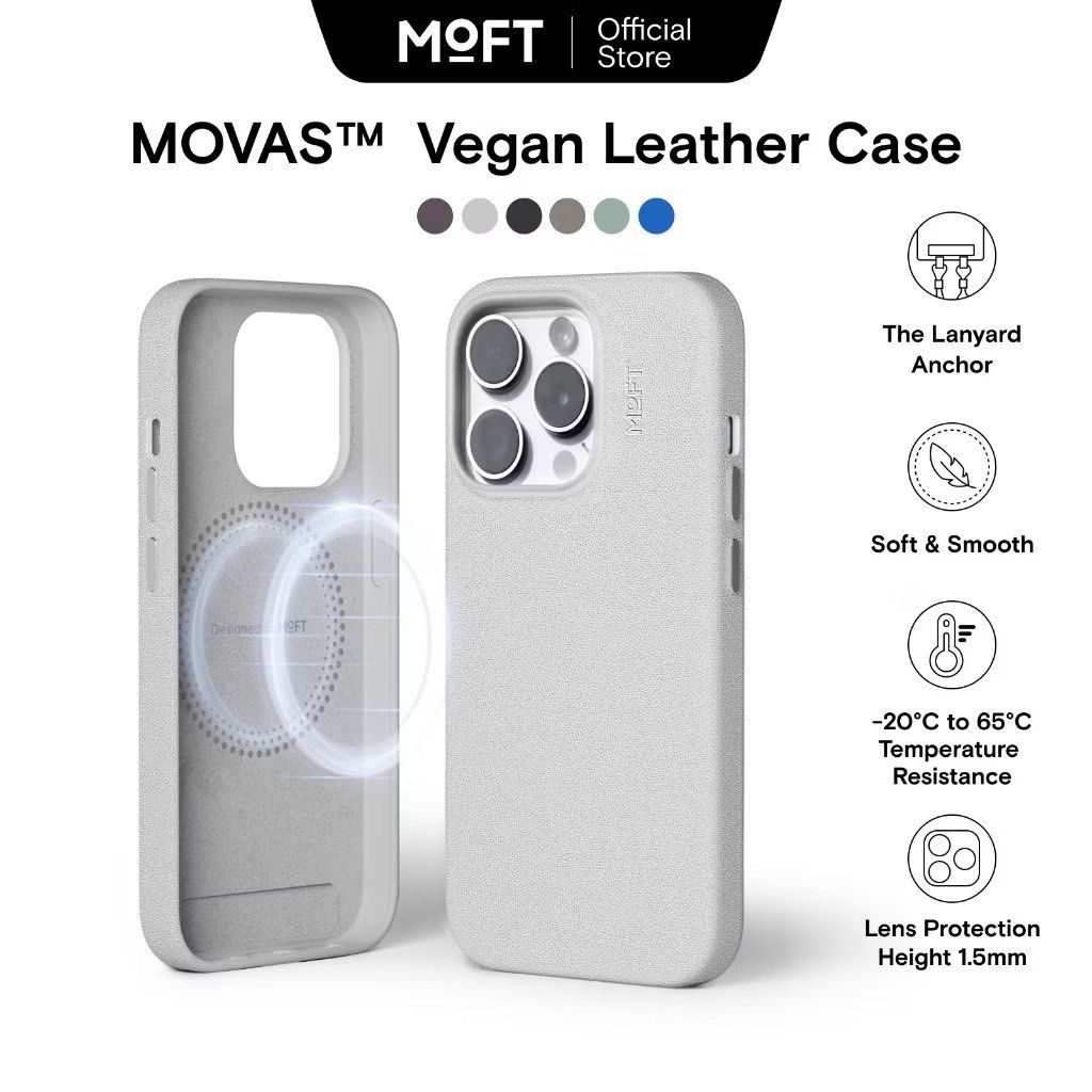 MOFT Snap Phone Case MOVAS™ For iPhone 15 Pro Max (Category: Cases & Sleeves) located in Paranaque City. Submitted by closetanghelita (Listing ID 1378918611, Image 2). Description: Used this only for a short while but dropped by phone hence the scratches Mag safe For iPhone 15 Pro Max Retails now for ₱1,600 + No more box and as is.