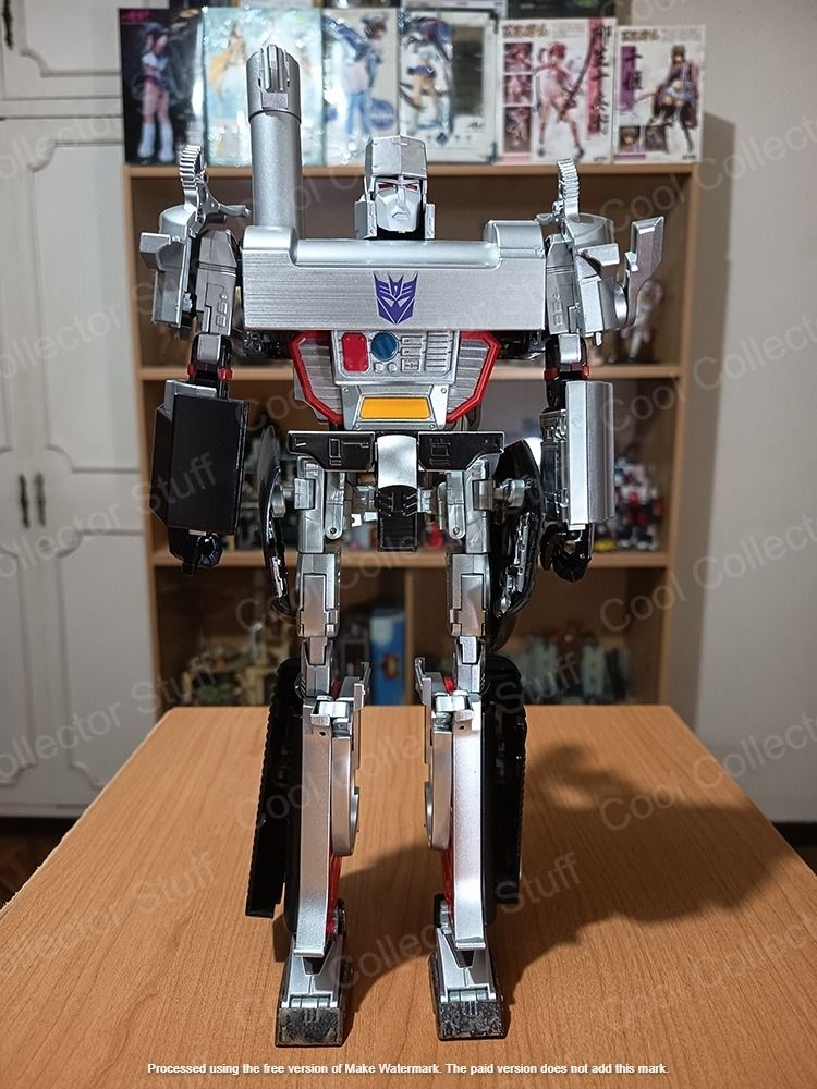MP-5 Masterpiece Megatron (Takara Tomy) (Category: Figurines & Statues) located in Paranaque City. Submitted by coolcollectorstuff (Listing ID 1378851527, Image 2). Description: MP-5 Masterpiece Megatron (Destron Leader) by Takara Tomy - Authentic but not in pristine condition, back in box - Die-cast parts yellowed and worn - Some damage that might hinder transformation - 12 inches tall in robot mode - Complete accessories - Originally released i