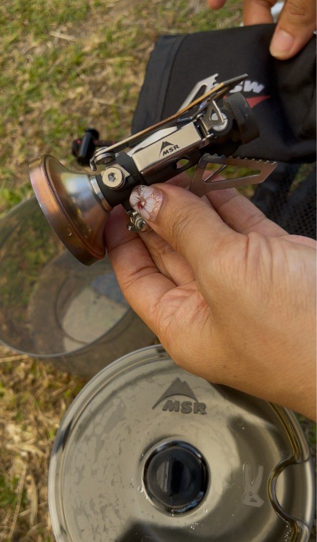 MSR pocket rocket deluxe stove kit (Category: Hiking & Camping) located in San Pablo. Submitted by shenettdaily (Listing ID 1378920285, Image 2). Description: MSR complete stove kit US bought used one time only last holy week. Location san pablo city laguna Pass sa low baller Plus shipping fee.