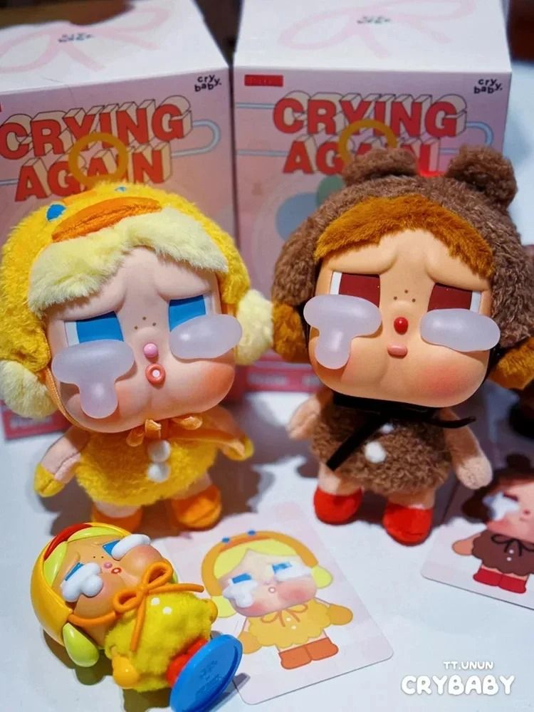 New Genuine Crybaby Crying Again Series Blind Box Figures Vinyl Face ...