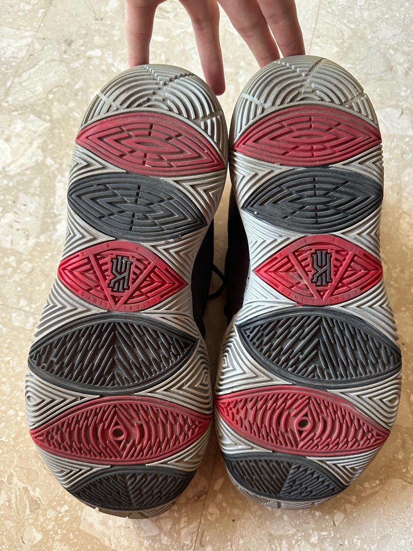 Nike Kyrie 5 Black Red Basketball Shoes (Category: Sneakers) located in Singapore. Submitted by chen.steve.54 (Listing ID 1378836747, Image 3). Description: Used Nike Kyrie 5 basketball shoes in university red. Size US 10.5 Dm for more info .