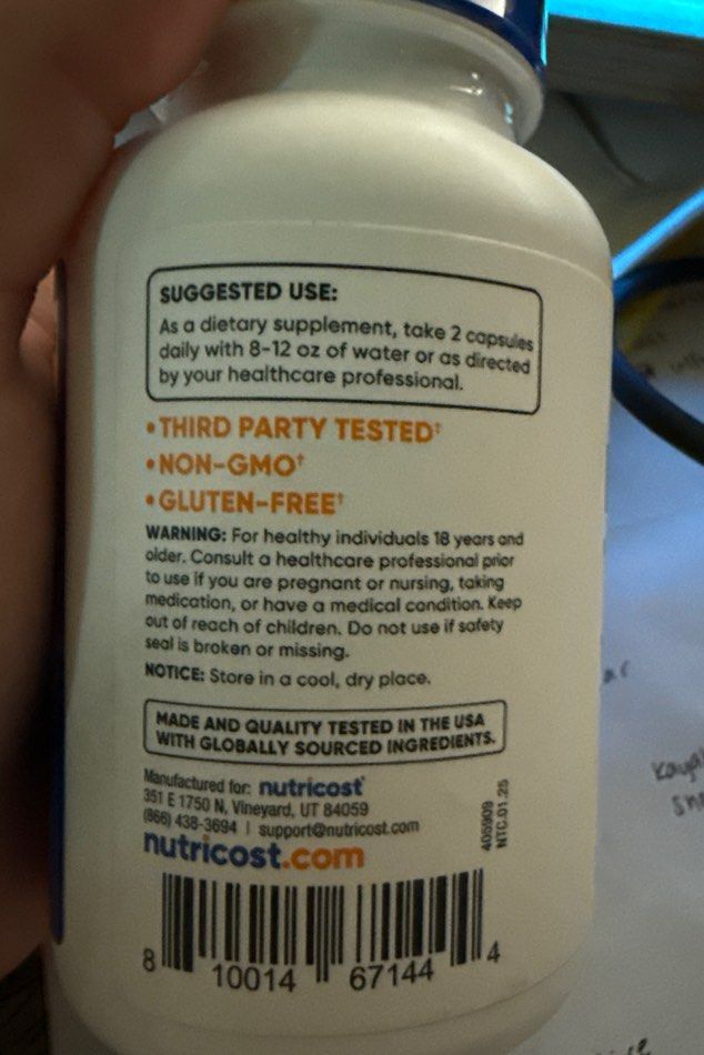 Nutricost L-carnitine Tartrate (Category: Vitamins & Supplements) located in Singapore. Submitted by janefanz (Listing ID 1378825740, Image 2). Description: Expiry 02/2028 120 capsules Bought from online Didn’t manage to check the ingredients properly, allergic to gelatin So wanted to sell out to those needs.