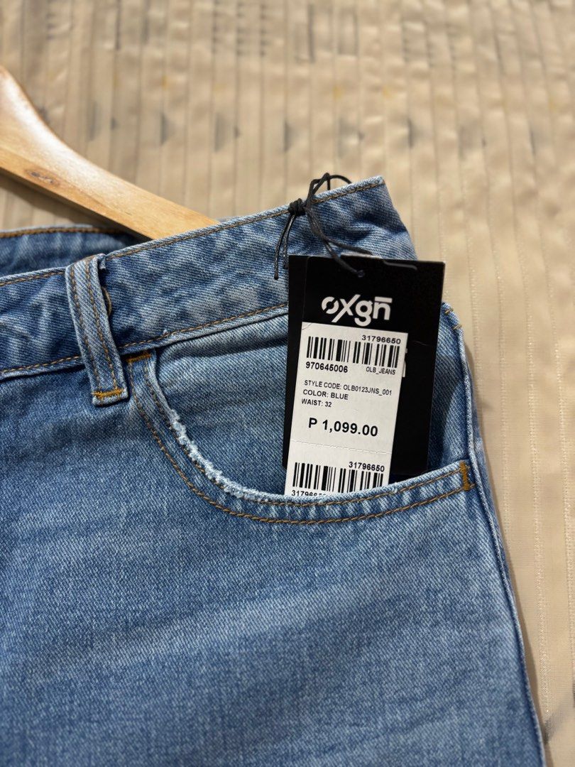 OXGN Wide Leg Pants (Blue) (Category: Jeans) located in Mandaluyong City. Submitted by kthln (Listing ID 1378893279, Image 3). Description: OXGN Wide Leg Pants (Blue) Fits Large to XL, non-stretch denim Price slightly negotiable.