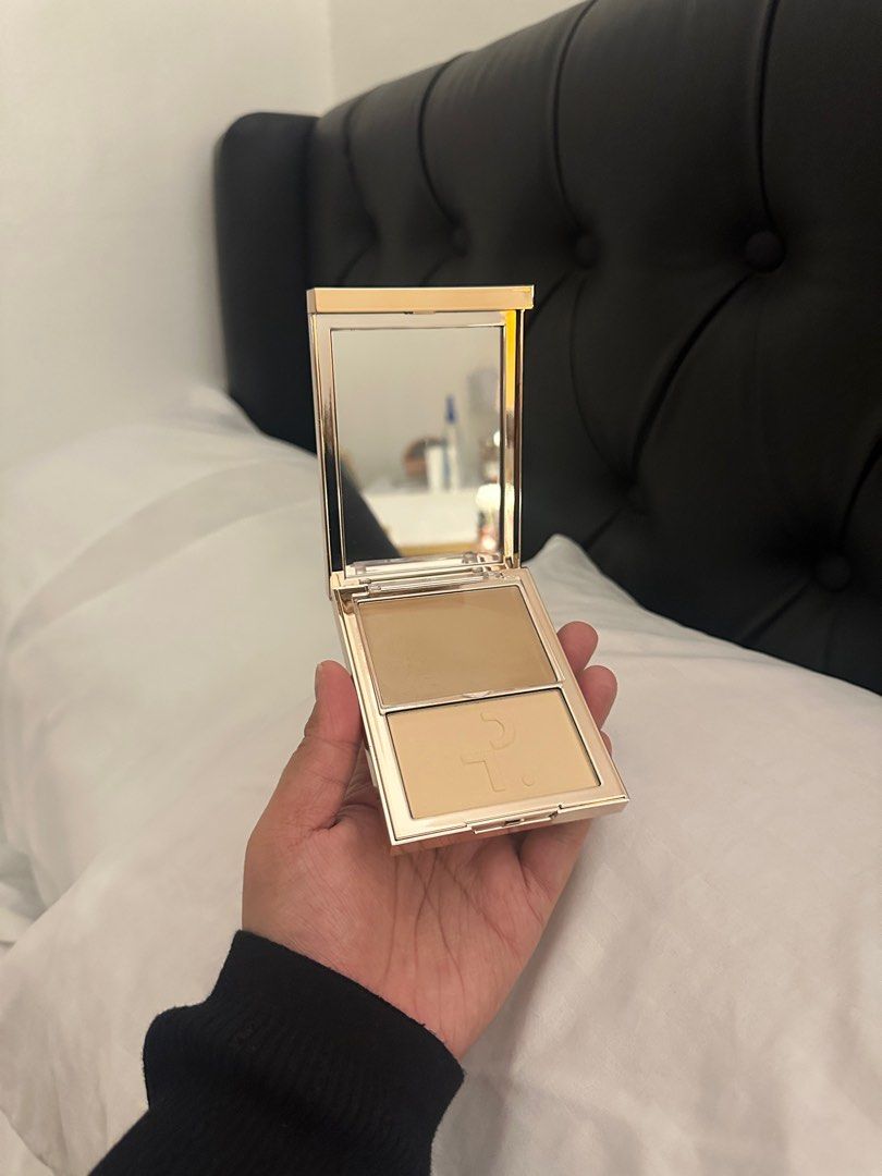 Patrick Ta Creme Foundation & Finishing Powder Duo (Category: Makeup) located in Angeles City. Submitted by declutterwithme11_ (Listing ID 1378817644, Image 3). Description: Shade: Light 3 With box Swatched only RFS: not my shade.