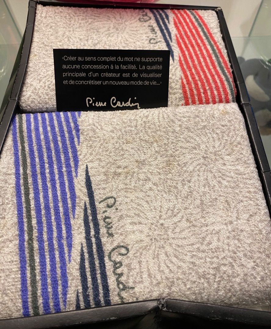 Pierre Cardin hand/face towels (Category: Bath) located in Paranaque City. Submitted by jorvilbac140555 (Listing ID 1378755170, Image 2). Description: Brand New Pierre Cardin face/hand towels 💯Legit 2 Pieces Mode of payments Gcash Bank transfer to Security Bank.