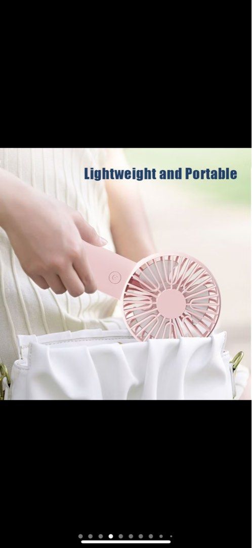 Portable Handheld Fan - 3 Speed Adjustable64885337640195111
