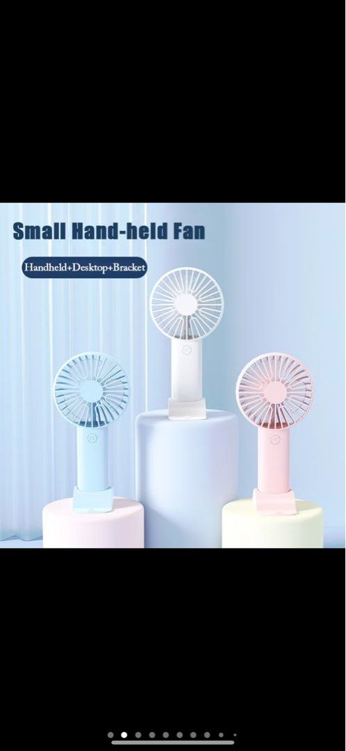 Portable Handheld Fan - 3 Speed Adjustable