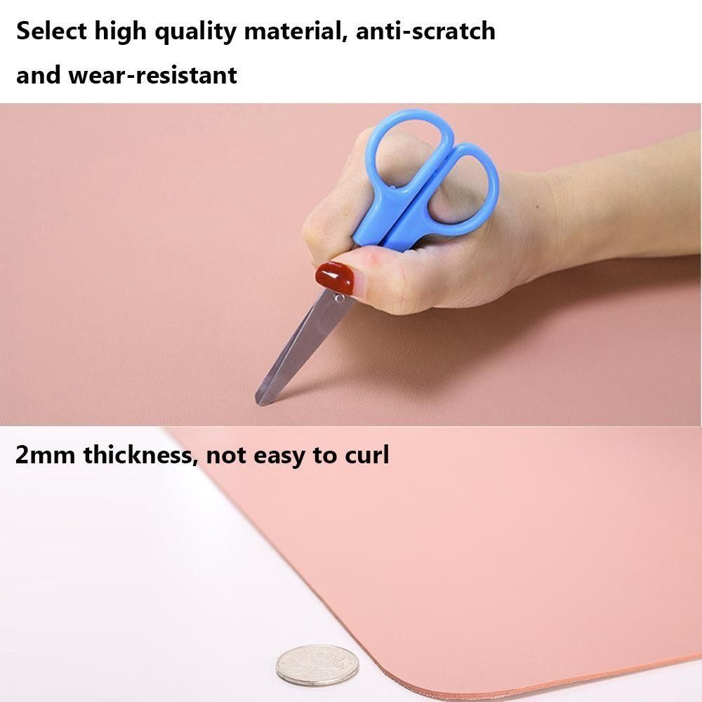 Premium Large Leather Desk Pad – Waterproof, Non-Slip, Stitched Edges | Extra Wide Laptop & Mouse Mat | Durable Office & Gaming Desk Protector63204770923650114