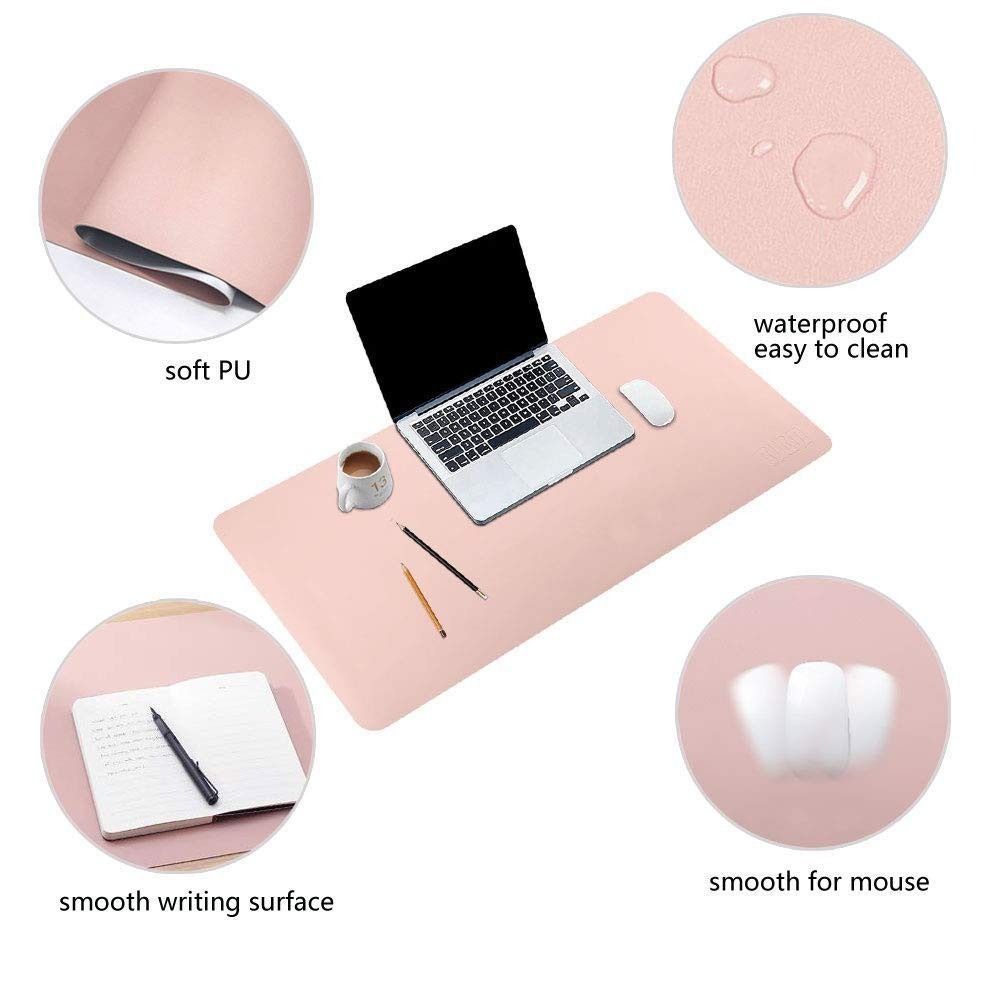 Premium Large Leather Desk Pad – Waterproof, Non-Slip, Stitched Edges | Extra Wide Laptop & Mouse Mat | Durable Office & Gaming Desk Protector63204770923650112