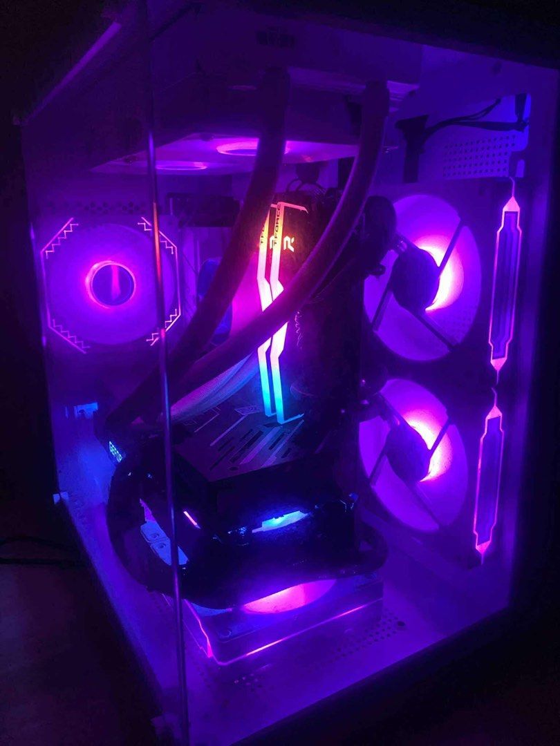 RYZEN 7 (Category: Desktops) located in Manila. Submitted by _ylemi (Listing ID 1378871669, Image 1). Description: SPECS: CPU: RYZEN 7 5700X MOBO: ASROCK B550M PRO4 GPU: GALAX EX BLACK RTX 3070TI 8GB RAM: T-FORCE DELTA RGB 2x8gb(16gb)3600MHZ DDR4 SSD: 1TB LEXAR NM790 M2 NVME GEN4 PSU: CORSAIR CX750 750W 80+ BRONZE CASE: MMA SR-69 CUBE WHITE M-ATX FANS: MMA SPIRITUAL REALM 5x120MM ARGB CPU COOLER: MMA MA240 240MM AIO ARGB WHITE bought 65k last mar