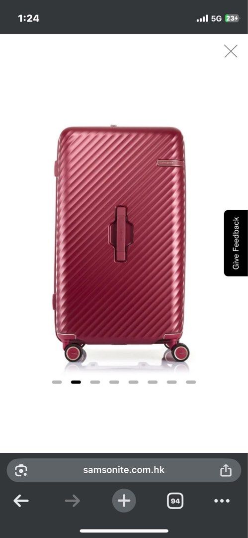 Samsonite Stem Spinner Trunk (Category: Luggage) located in Quezon City. Submitted by the.holy.grail (Listing ID 1378775187, Image 2). Description: Samsonite STEM SPINNER 70/26 TRUNK Luggage divider TSA Combination Lock Material PC Colour RED Dimension 70.0 x 43.0 x 38.0 cm Volume 88L Weight 5.2kg for more info, you can go to the Samsonite website https://www.samsonite.com.hk/en/stem/spinner-70/26-trunk/ss-134887-1726.html .