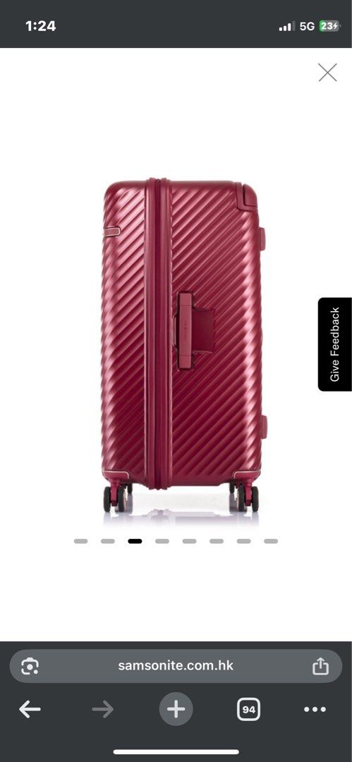 Samsonite Stem Spinner Trunk (Category: Luggage) located in Quezon City. Submitted by the.holy.grail (Listing ID 1378775187, Image 3). Description: Samsonite STEM SPINNER 70/26 TRUNK Luggage divider TSA Combination Lock Material PC Colour RED Dimension 70.0 x 43.0 x 38.0 cm Volume 88L Weight 5.2kg for more info, you can go to the Samsonite website https://www.samsonite.com.hk/en/stem/spinner-70/26-trunk/ss-134887-1726.html .